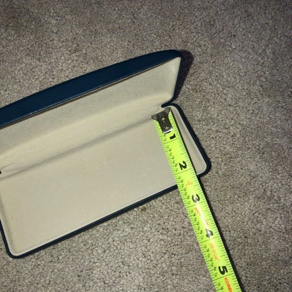 Cole Haan Sunglasses Eye Glasses Hard Shell Case Navy Blue - Picture 3 of 9